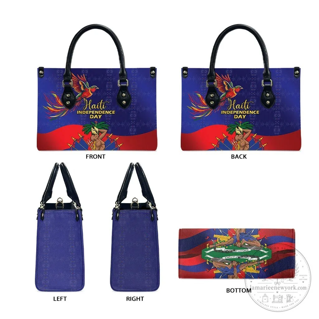 Haiti Independence Day Flag Leather Handbag Ayiti Freedom Heritage Bag 11 Haiti Independence Day Flag Leather Handbag Ayiti Freedom Heritage Bag