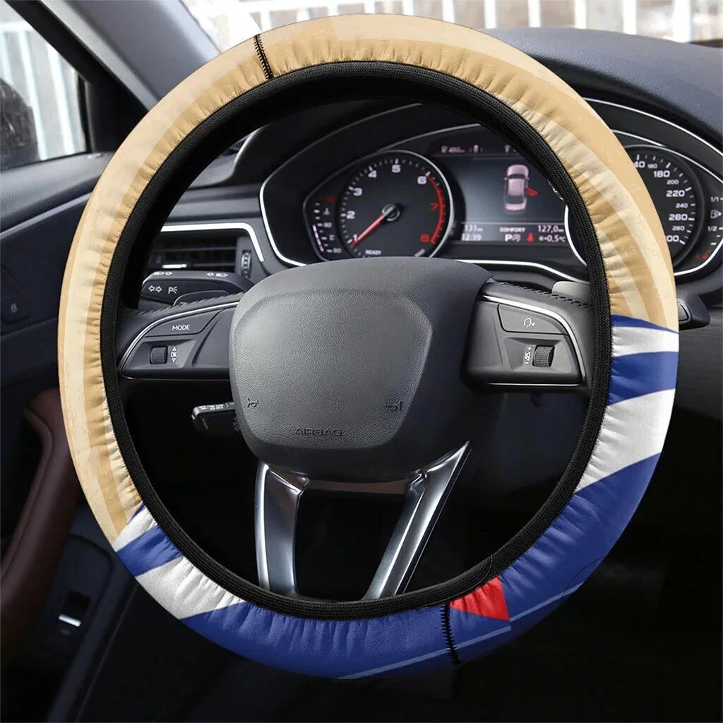Viva Cuba Libre Cuban Retro Car Tropical Vibes Steering Wheel Cover 3 Viva Cuba Libre Cuban Retro Car Tropical Vibes Steering Wheel Cover