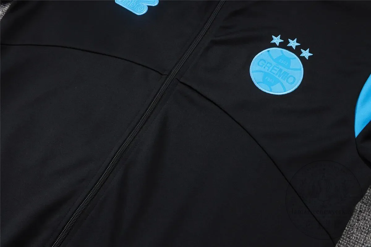 Gremio Football Club Black Training Jacket and Pants Tracksuit Set 9 Gremio Football Club Black Training Jacket and Pants Tracksuit Set