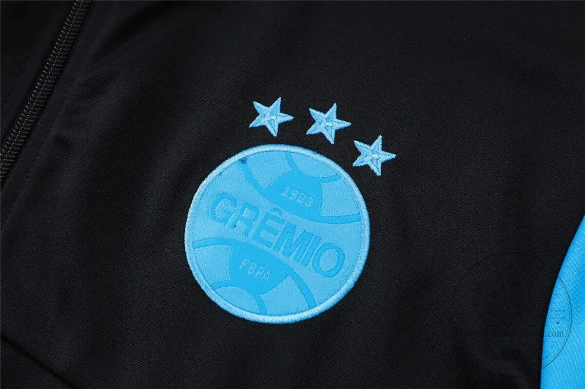 Gremio Football Club Black Training Jacket and Pants Tracksuit Set 10 Gremio Football Club Black Training Jacket and Pants Tracksuit Set