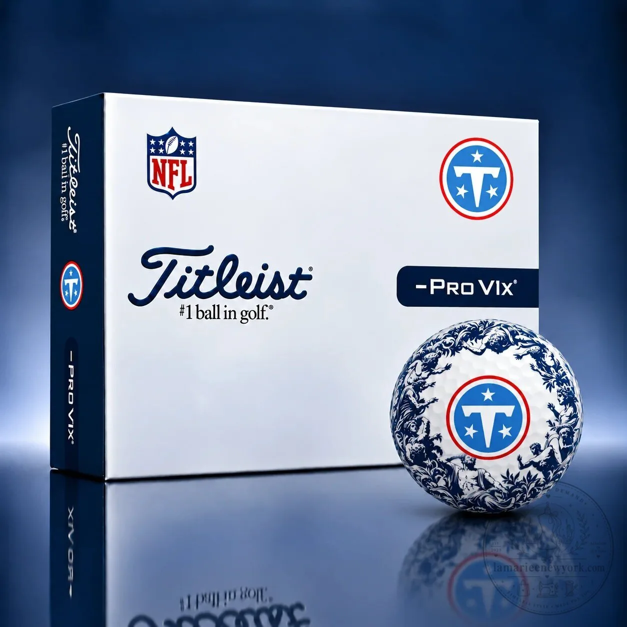 Tennessee Titans National Football League Golf Ball Set by Titleist Pro V1x